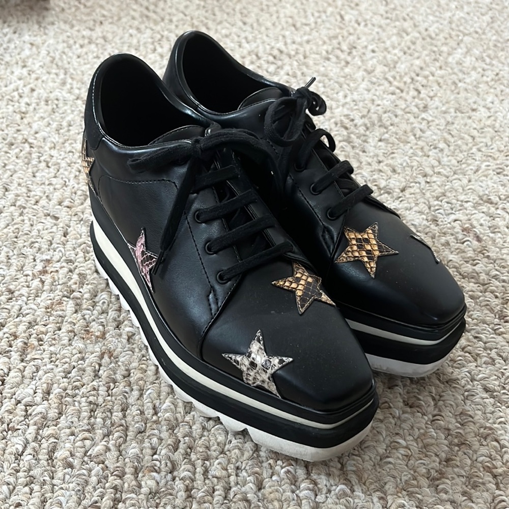 STELLA MCCARTNEY SNEAK-ELYSE STAR PLATFORM SNEAKERS